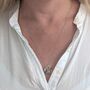 The Trio Dalmatian Jasper Necklace, Silver, thumbnail 4 of 9