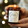 Personalised Christmas Apothecary Candle, thumbnail 1 of 5