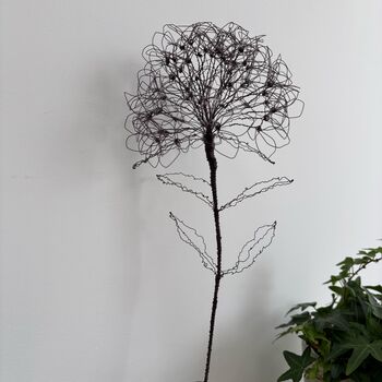 Handmade Wire Hydrangea Stem, 4 of 8