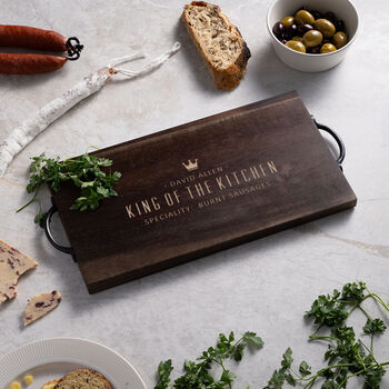 Personalised Men's King Chopping Board, 2 of 3