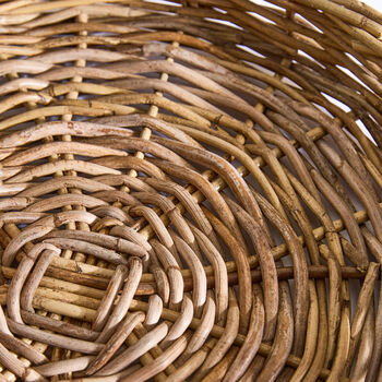 Kaduna Round Rattan Tray With Handles, 4 of 5