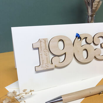Personalised 1963 60th Anniversary Year Card, 10 of 10