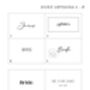 Wedding Table Personalised Guests Place Card Real Metallic Foil, thumbnail 5 of 9