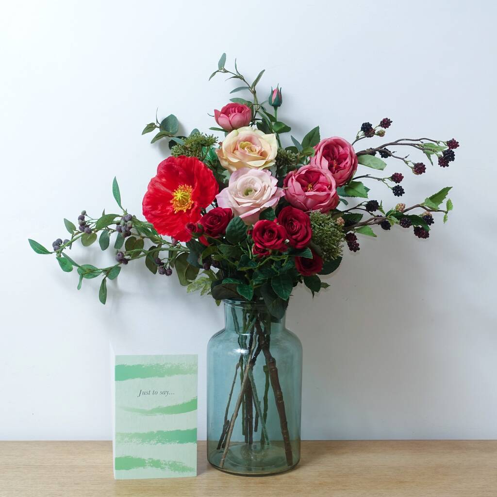 Jolie Luxury Silk Flower Letterbox Bouquet By Fleur du Coeur