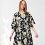 Black Long 100% Cotton Kaftan, thumbnail 1 of 7