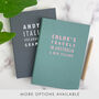 Personalised Typographic A5 Cloth Bound Notebook, thumbnail 1 of 12