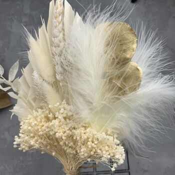 All White Dried Flower Bouquet, 2 of 7
