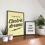 Together In Electric Dreams Typographic Print, thumbnail 2 of 8