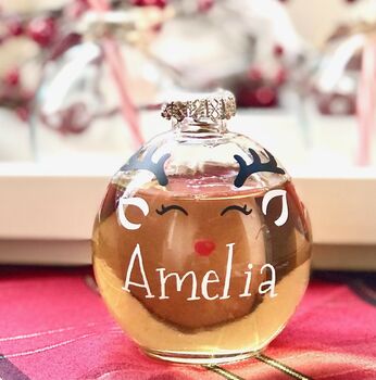 Personalised Bauble Theme Drinking Glass, 7 of 11