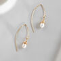 Top Wrapped Long Pearl Drop Earrings, thumbnail 1 of 8