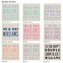 Personalised Typographic Wedding Guest Book, thumbnail 5 of 10
