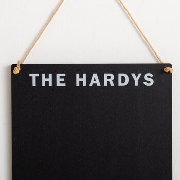 Personalised Hanging Family Chalkboard, 7 of 7