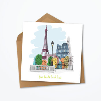 Personalised Paris Greeting Card, 2 of 4