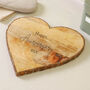 Personalised Wooden Heart Cheese Board, thumbnail 4 of 5