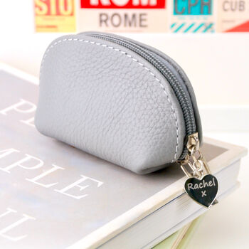 Personalised Mini Leather Coin Purse, 6 of 12