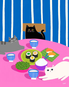Cats Do Sushi Print, 2 of 2