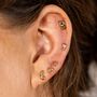 Gold Plated Nugget Stud Earring Set, thumbnail 3 of 4