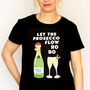 Prosecco Ladies Christmas T Shirt, thumbnail 1 of 5