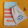 Personalised Cotton Throw Shawl Towel, Gift Set For Mothers, thumbnail 7 of 11