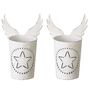 Set Of Two Angel Wings White Tealight Holders, thumbnail 2 of 9