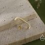 Minimalist Earlobe Cuff Earring In Sterling Silver, thumbnail 6 of 12
