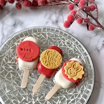 Personalised Lunar New Year Trio Of Cakesicles, 3 of 10