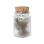 Pet Fur, Hair And Ashes Keepsake Glass Bottle And Paw Charm, thumbnail 5 of 6