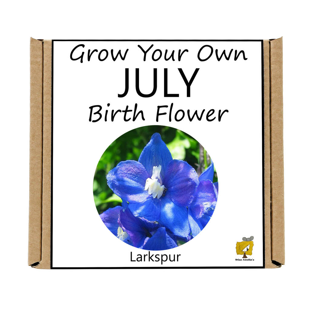 Unusual Birthday Gardening Gift. July Birth Flower By Grow Your Own Plants