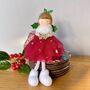 Christmas Fairy Shelf Sitter With Red Dress, thumbnail 1 of 4