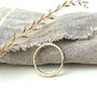 The Spur Hammered 9ct Gold Stacking Ring, thumbnail 2 of 3