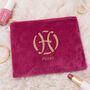 Personalised Velvet Zodiac Star Sign Makeup Bag Birthday Gift For Her, thumbnail 6 of 11