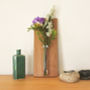 Wall Mounted Wood And Glass Vase, thumbnail 1 of 7
