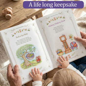 Nursery Rhymes Book Personalised For Baby, 5 of 12