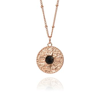 Black Onyx Sun Necklace, 5 of 8