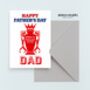 Arsenal Football Father's Day Card, thumbnail 2 of 4