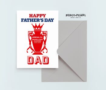 Arsenal Football Father's Day Card, 2 of 4