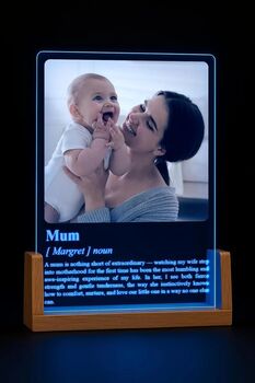 Personalised A5 Acrylic Definition Plaque With Photo Powered By Usb, 7 of 11