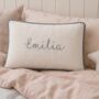 Personalised Name Muslin Nursery Cushion Cover, thumbnail 1 of 8