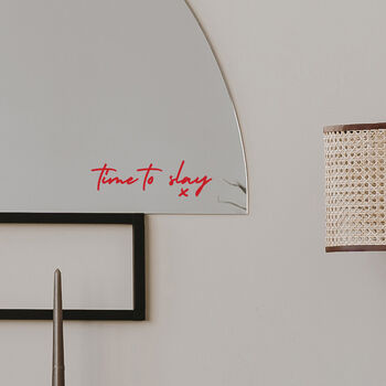 Time To Slay Door And Mirror Sticker, 2 of 4