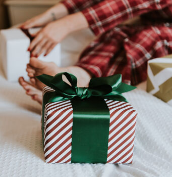 Red Candy Stripe Luxury Wrapping Paper, 5 of 9