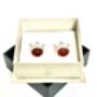 Silver And Carnelian Cufflinks, thumbnail 4 of 4