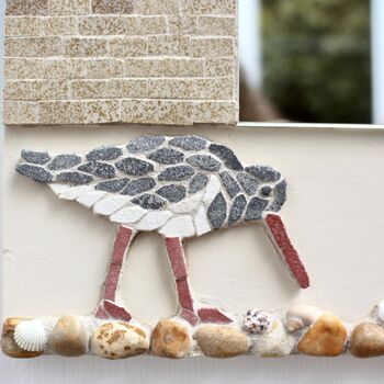 Handmade Mosaic Mirror Coastal Birds, 3 of 5