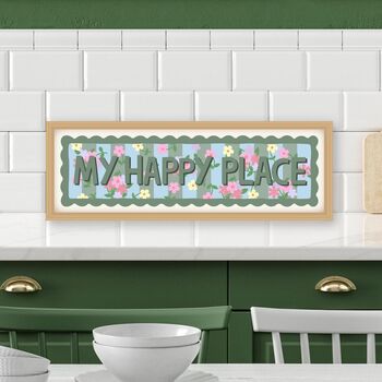 Framed My Happy Place Print, 4 of 9
