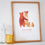 Personalised First Mother's Day Bear Family Print, thumbnail 2 of 4