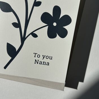 Floral Card For Nana, 3 of 6