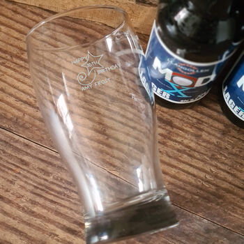 30th Birthday Shooting Star Pint Glass, 3 of 7