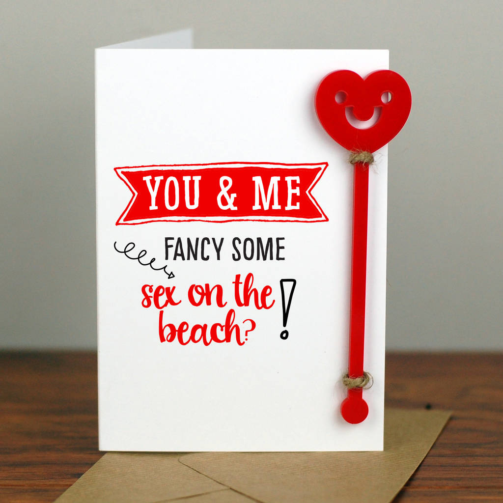 Valentines Day Sex On The Beach Cocktail Card By A Few Home Truths 