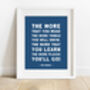 Dr Seuss 'Places You'll Go' Quote Print, thumbnail 4 of 6