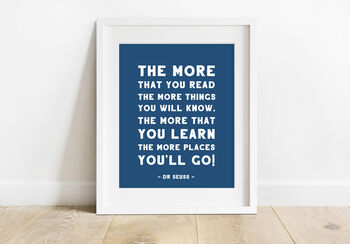 Dr Seuss 'Places You'll Go' Quote Print, 4 of 6