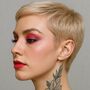 Gold Plated Silver Unusual Triangle Ear Climber Earring, thumbnail 1 of 7